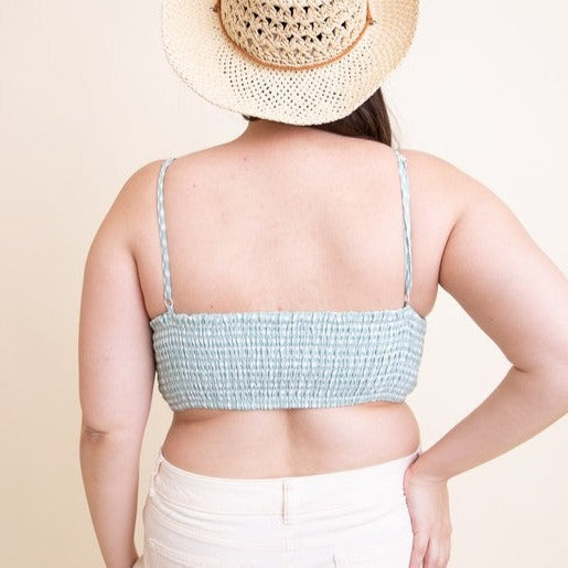 Carrie Smocked Plus Size Bralette