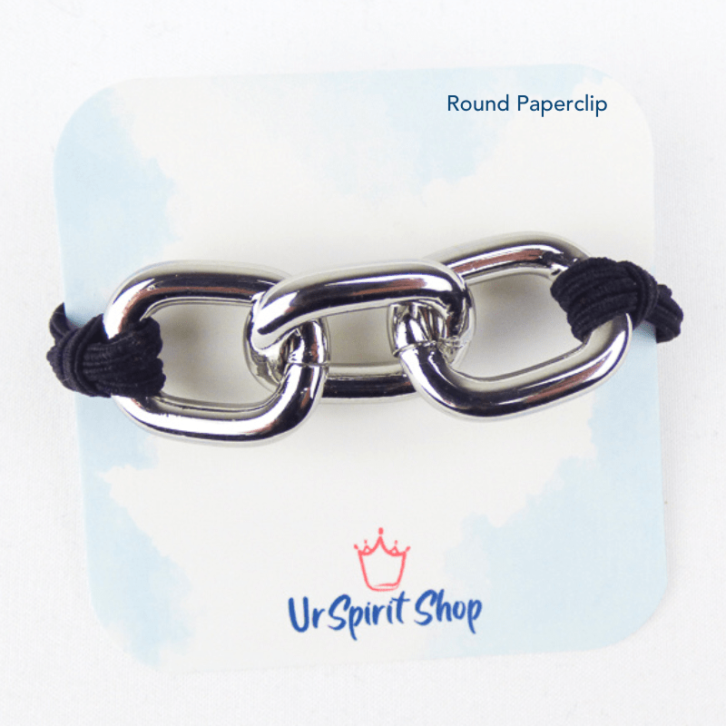 Add some fun with this fashionable hair tie. Wear it on your wrist or in your hair and make a statement. The possibilities are endless with this incredible accessory