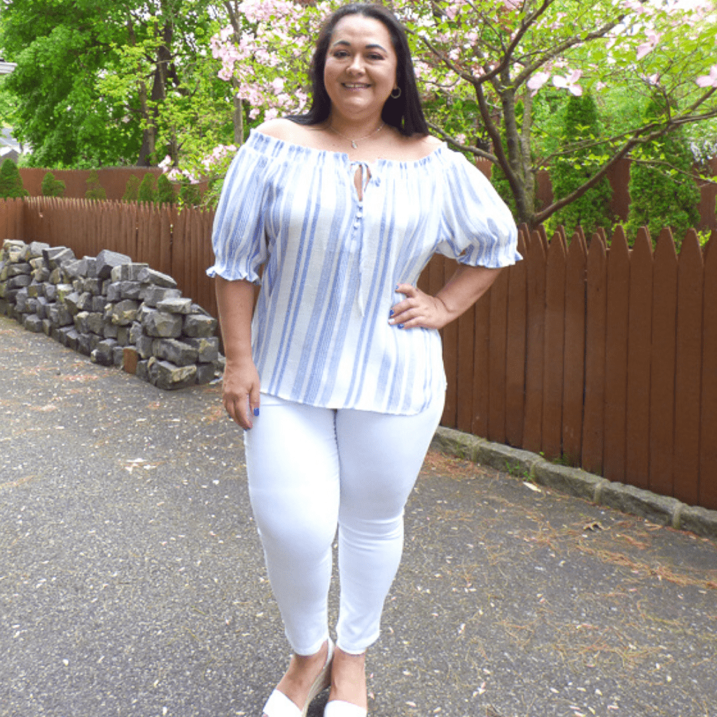 This relaxed fit top has a straight hem that sits below the hip. With it's slightly sheer fabric, is perfect to style with shorts and your favorite sandals.
