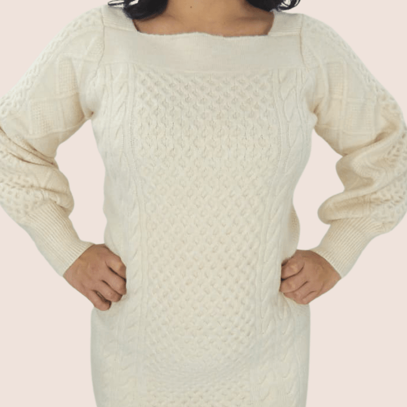 Cable Knot Sweater Dress