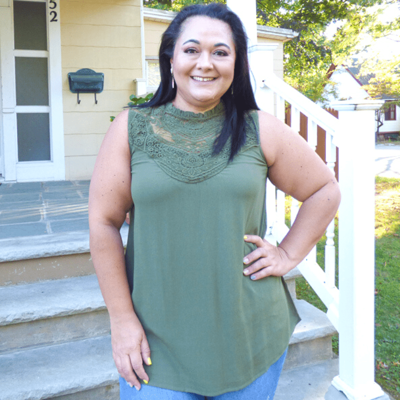 If you love a relaxed fit, this Crochet Laced Sleeveless Top is for you! Made with soft, breathable materials to keep you cool and comfortable.