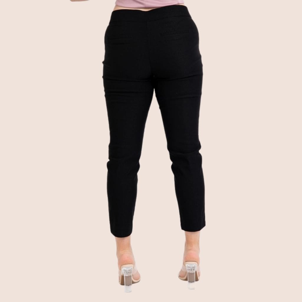 Cropped High Waist Plus Size Pant with Double Zippers – Urspirit Shop