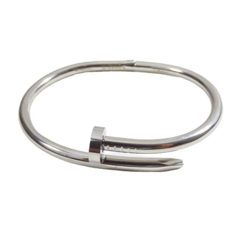 Nail Stainless Steel Bangle Bracelet
