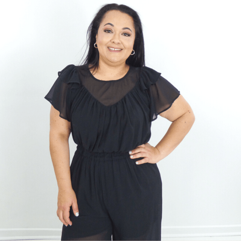 Get ready on a spring-like state of mind with the Ruffled Sleeve Sheer Jumpsuit. With a high neckline and ruffle details, this jumpsuit is nothing less than trendy and fresh. Semi sheer.