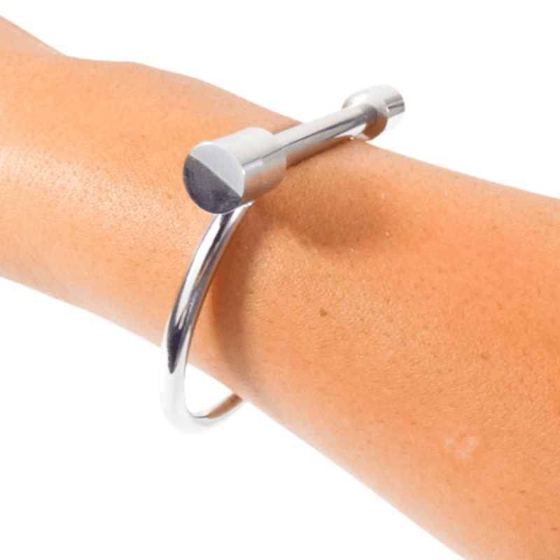 Screw Stainless Steel Bangle Bracelet