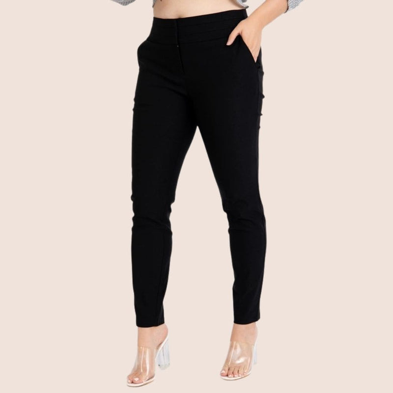 Skinny fit plus size pant, amazing on every body type. High waist for extra coverage. Made from soft fabric that offers easy movement and Spandex for ultimate comfort.