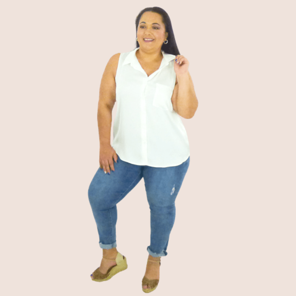 plus size silk button down shirt