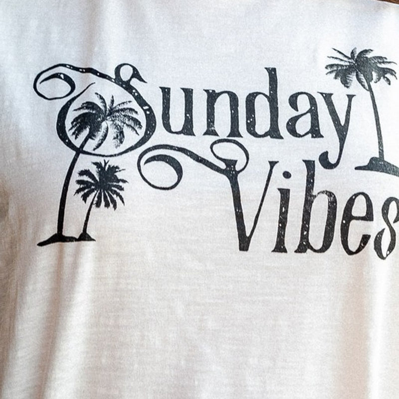 Our "Sunday Vibes" Graphic Plus Size Short Sleeve Tee Shirt offers a flattering crew neckline, and a relaxed fit ensures that it's comfortable for all day wear.