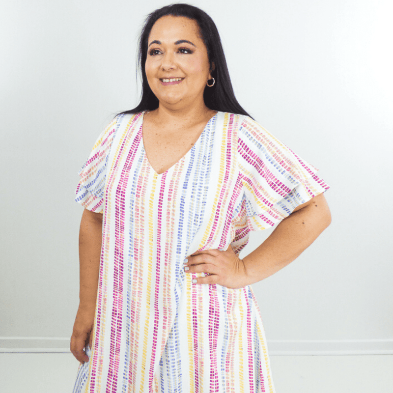 You will get so many compliments in this cute Tiered Sleeves Plus Size Dress! A great option for the office, or brunch with girlfriends. Pair with fun earrings, and a cute bag to complete your look!